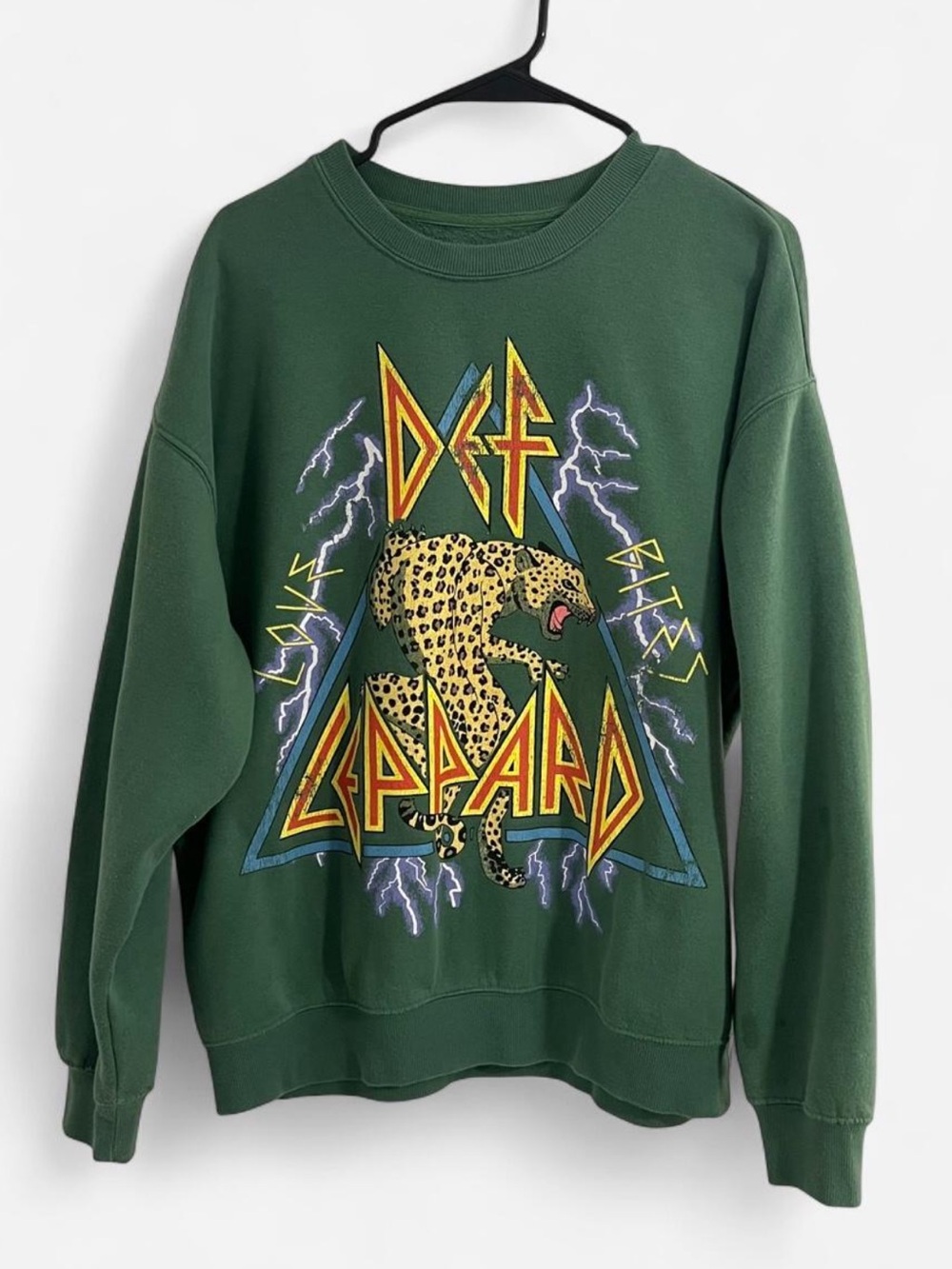Def Leppard Love Bites Graphic Crewneck Sweatshirt